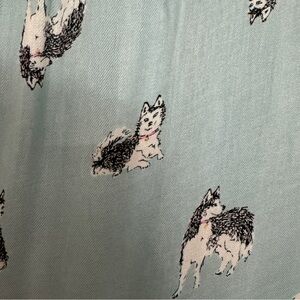 Kate Spade Light Blue Husky Print Scarf